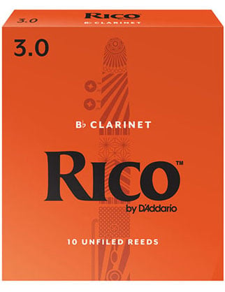 Rico by D'Addario B-flat Clarinet Reeds