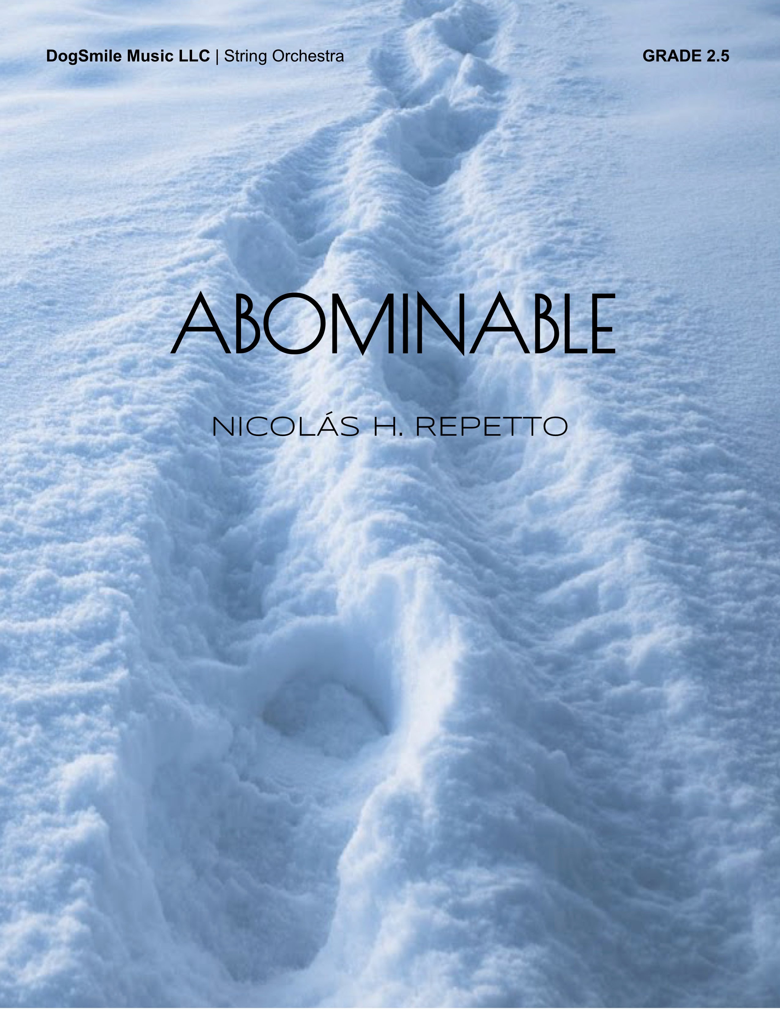 Abominable orchestra sheet music cover