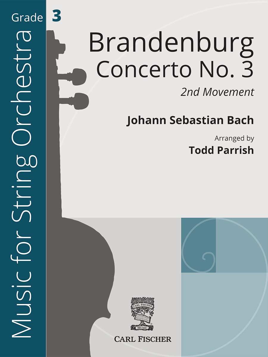 Brandenburg Concerto No. 3 orchestra sheet music cover