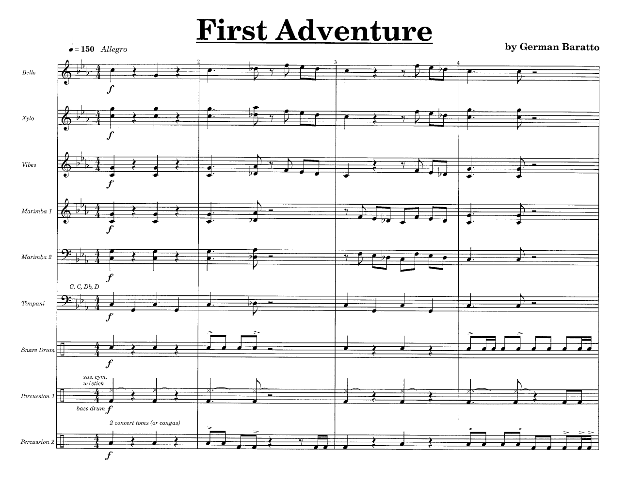 First Adventure Percussion Ensemble