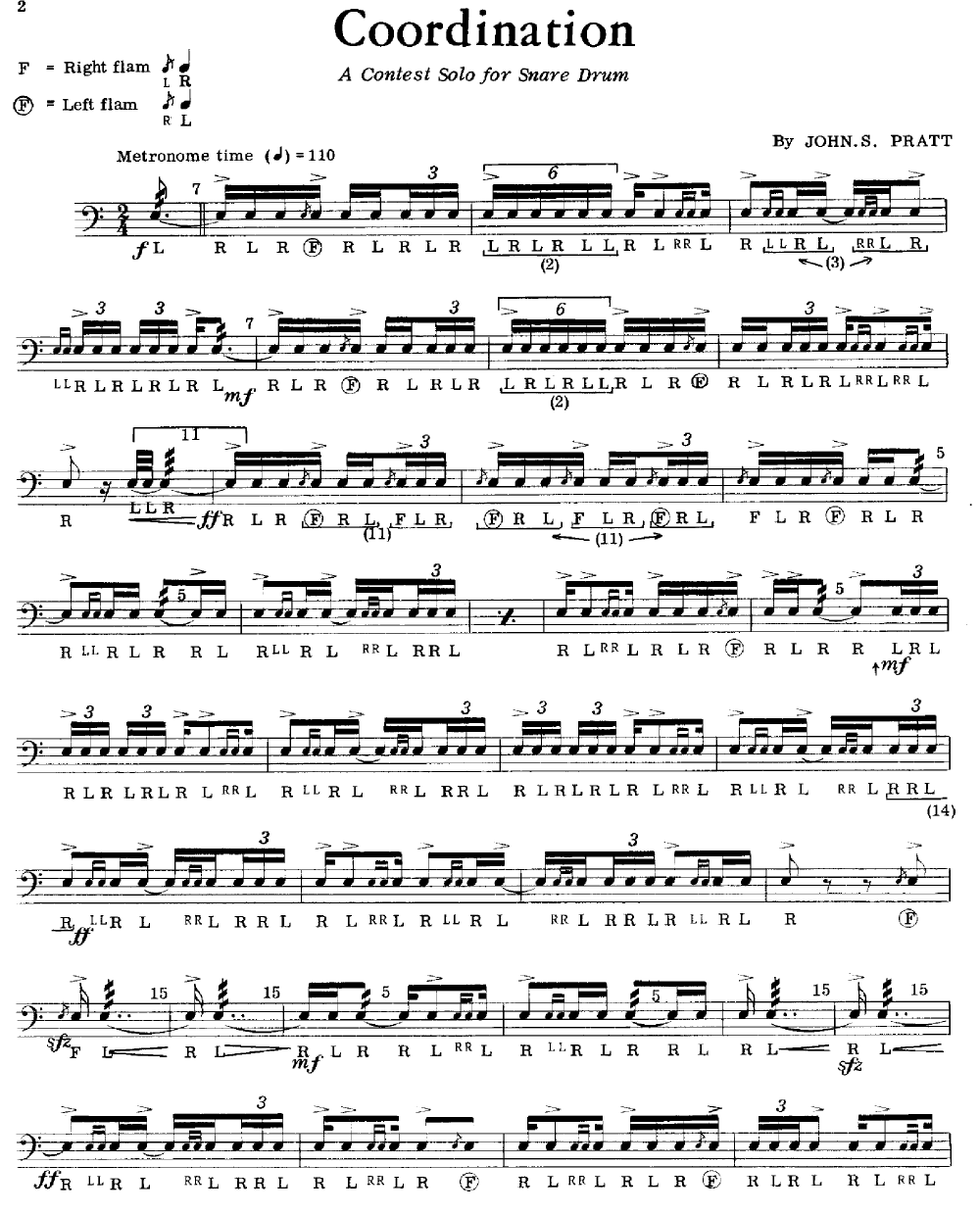 COORDINATION SNARE DRUM SOLO