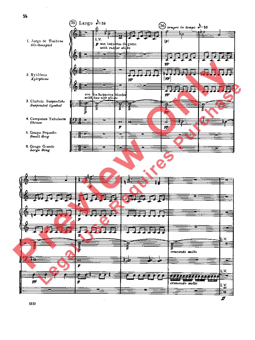 TOCCATA FOR PERCUSSION PERC 6TET