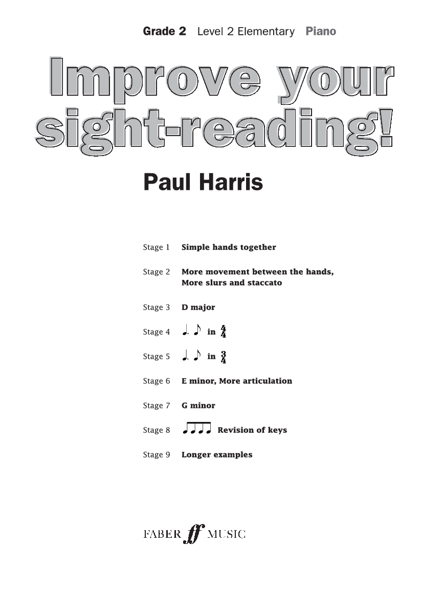 IMPROVE YOUR SIGHT READING LEVEL #2 PIANO