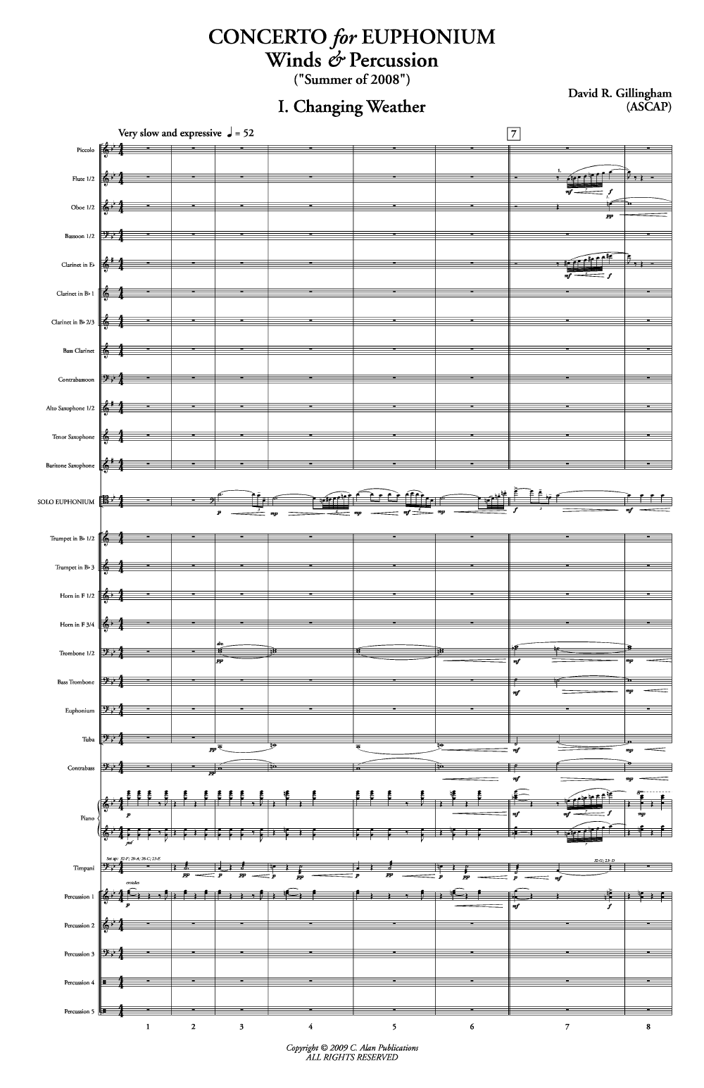 CONCERTO FOR EUPHONIUM WINDS AND PERCUSSION