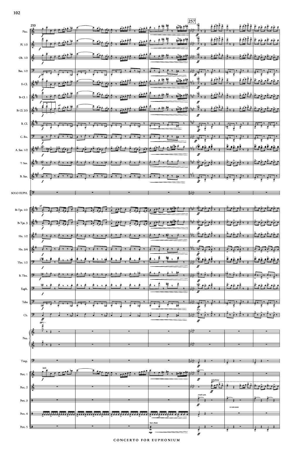 CONCERTO FOR EUPHONIUM WINDS AND PERCUSSION