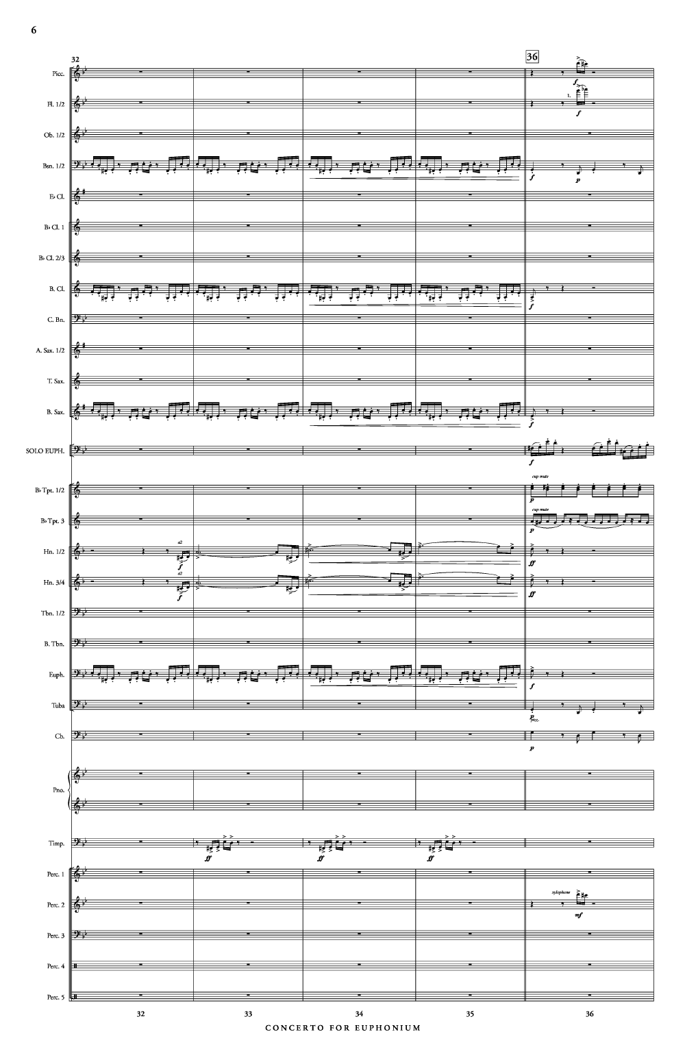 CONCERTO FOR EUPHONIUM WINDS AND PERCUSSION