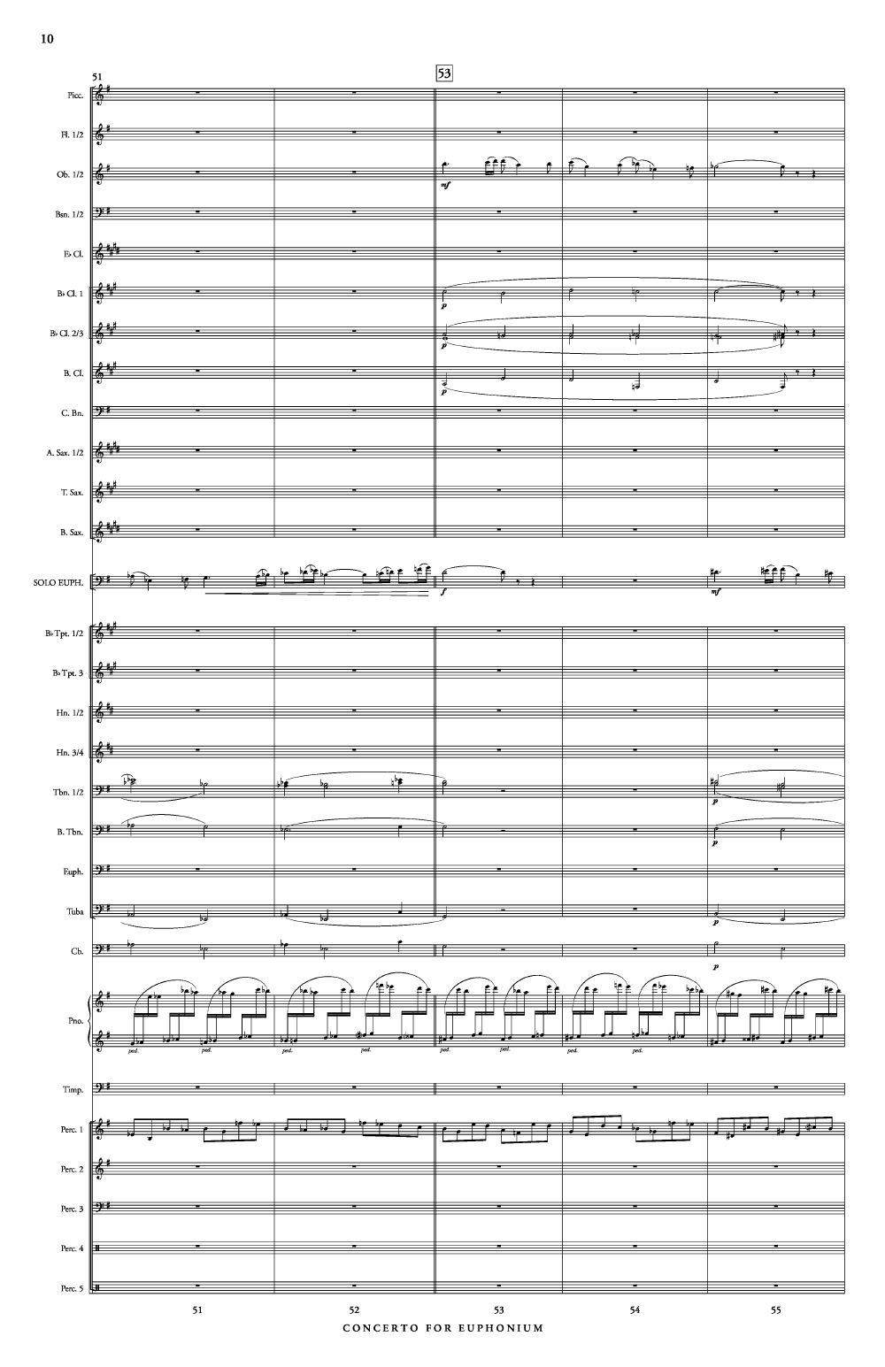 CONCERTO FOR EUPHONIUM WINDS AND PERCUSSION