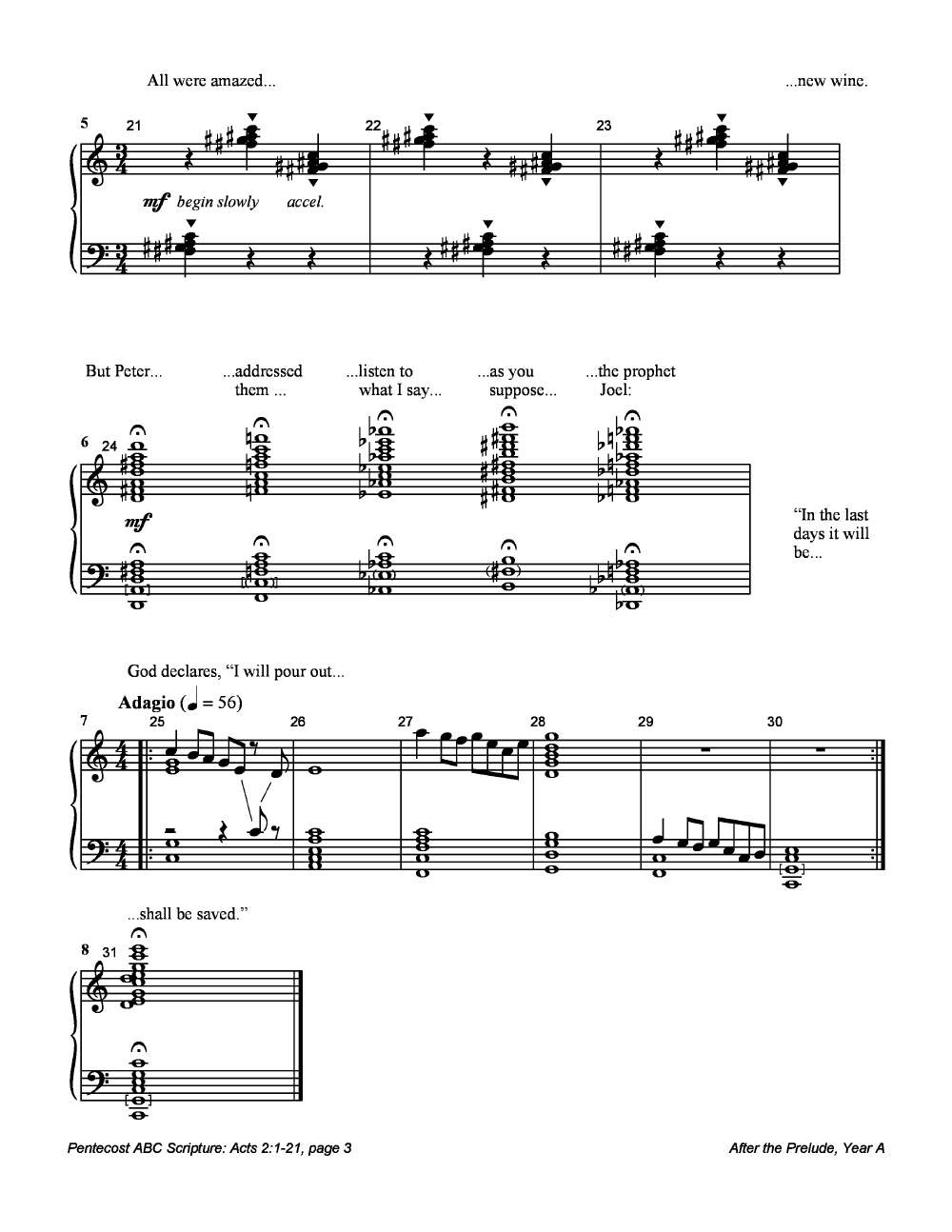 After The Prelude Year A 3-5 Octaves Reproducible