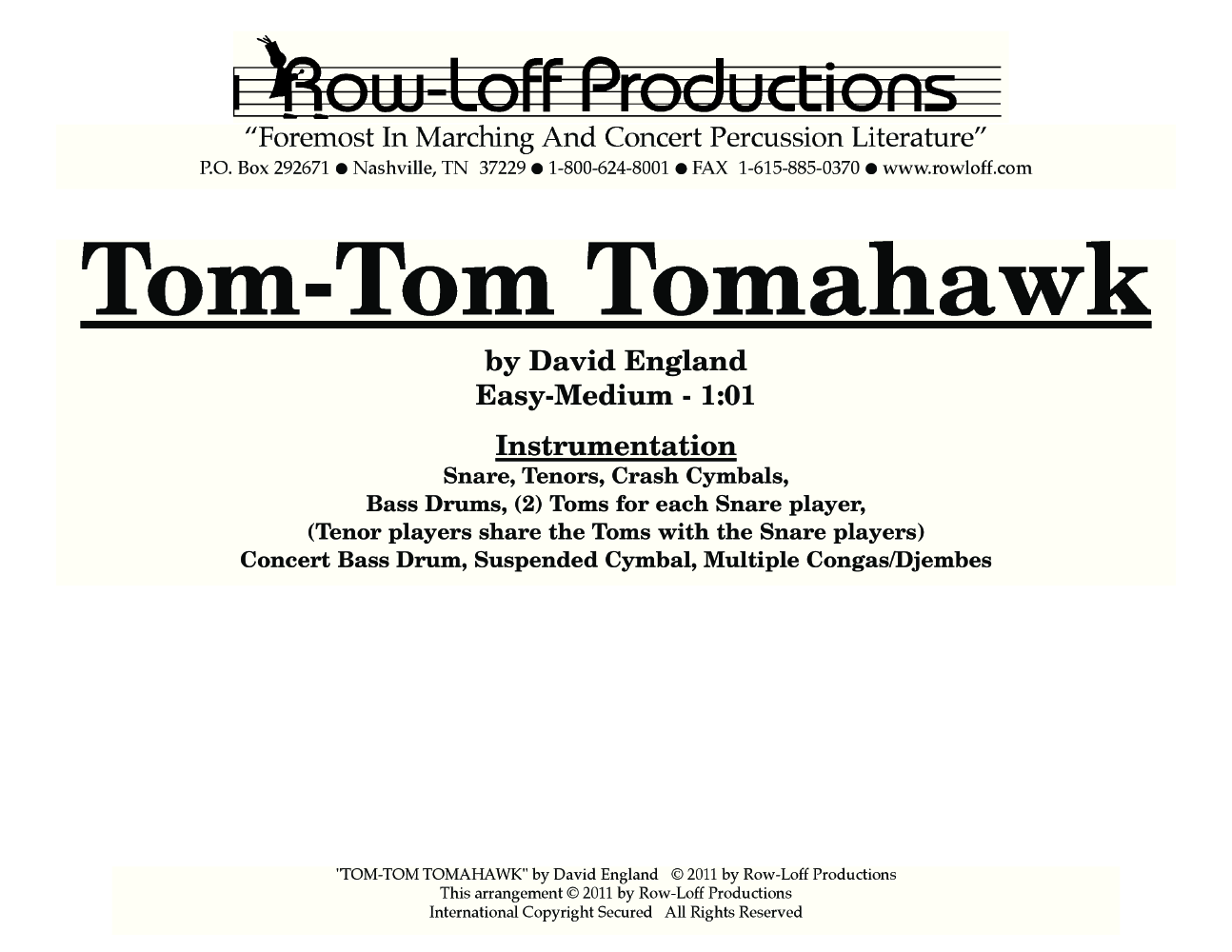TOM TOM TOMAHAWK