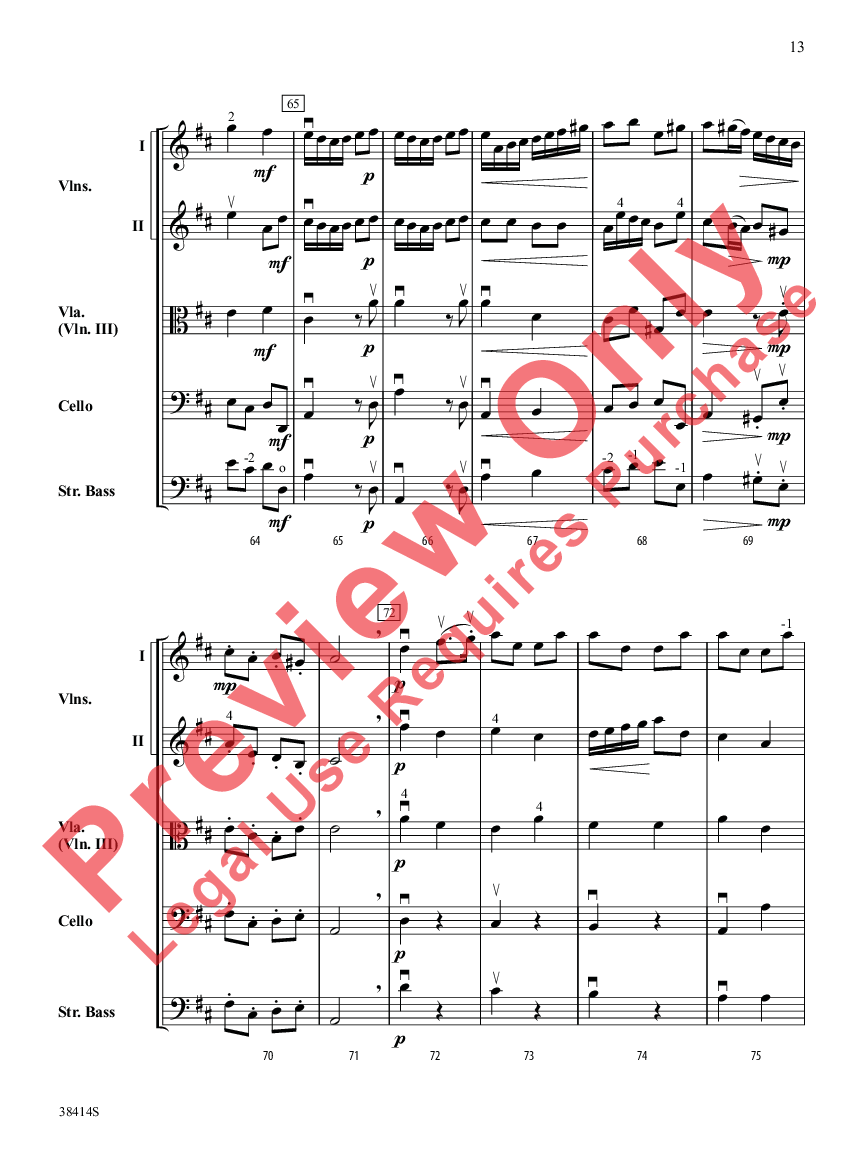 Concerto a Cinque, Op.7, No.1 Full Score