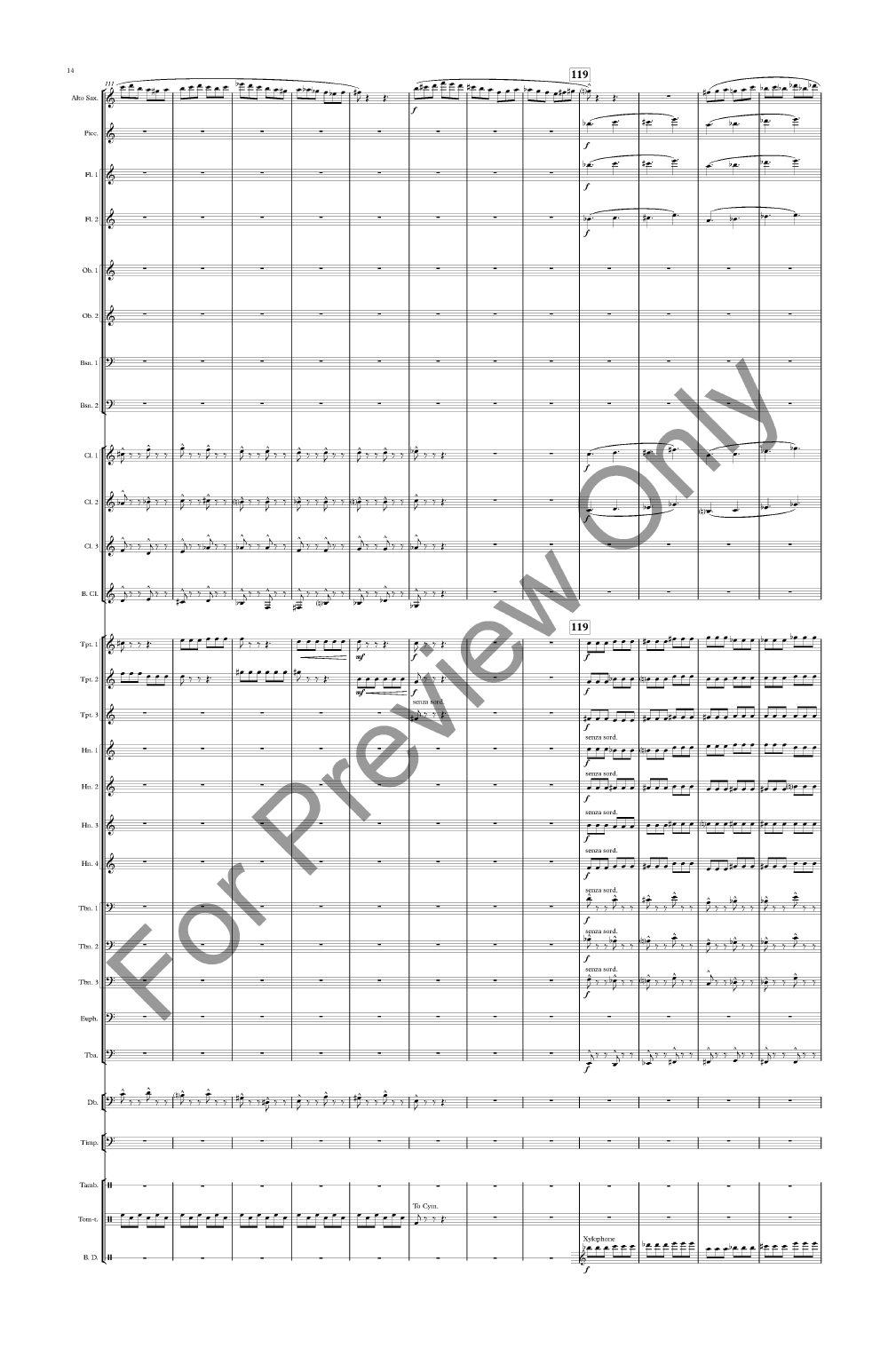 Fireworks Alto Sax Solo/ Concert Band P.O.D.