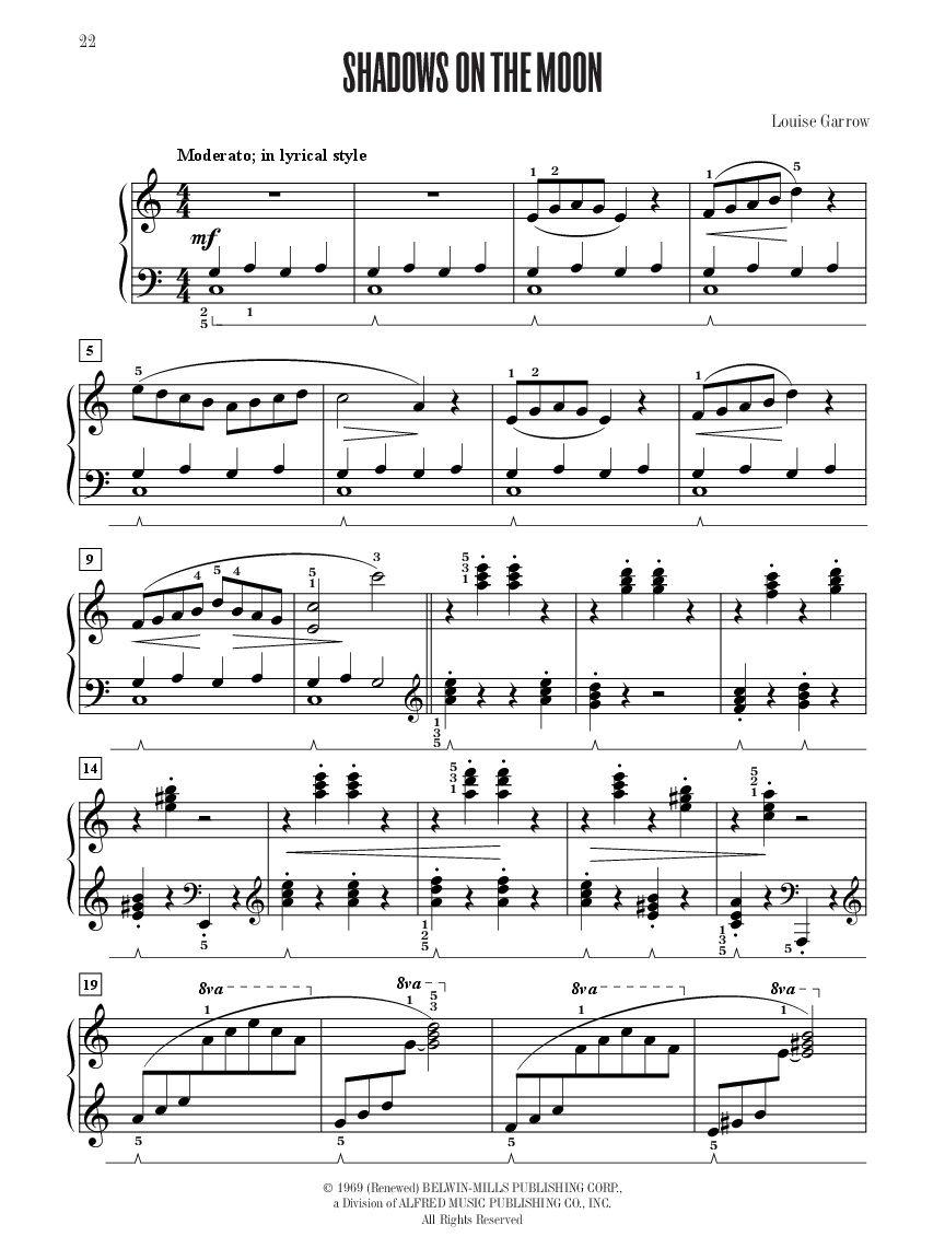 Belwin Contest Winners #3 Piano