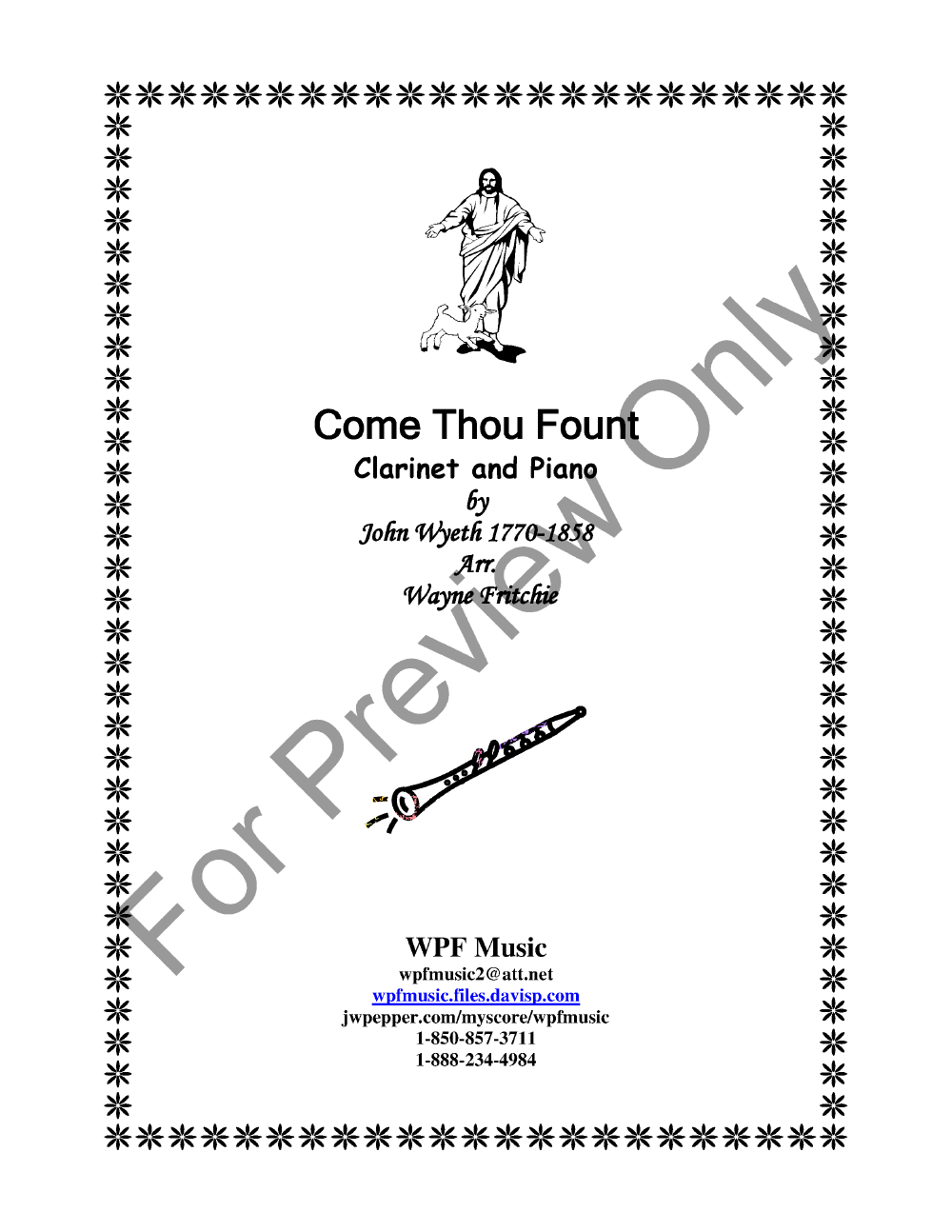 Come Thou Fount Clarinet Solo P.O.D.