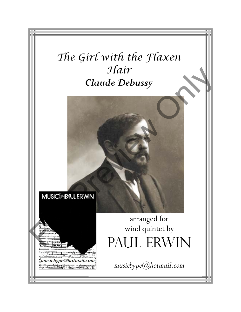 The Girl with the Flaxen Hair Woodwind Quintet P.O.D.