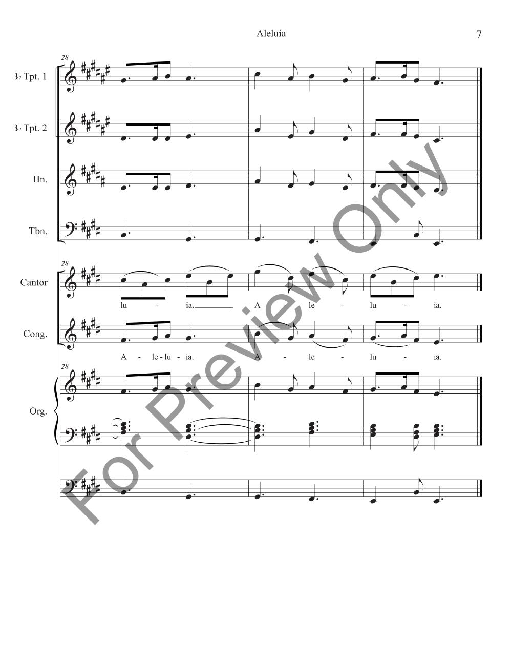 Mass of Our Lady of Fatima Full Score P.O.D.