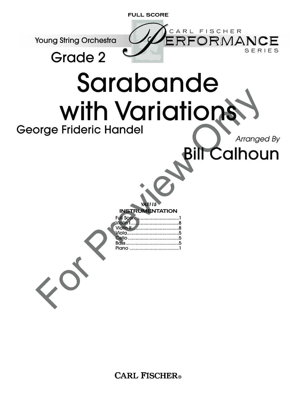 Sarabande with Variations