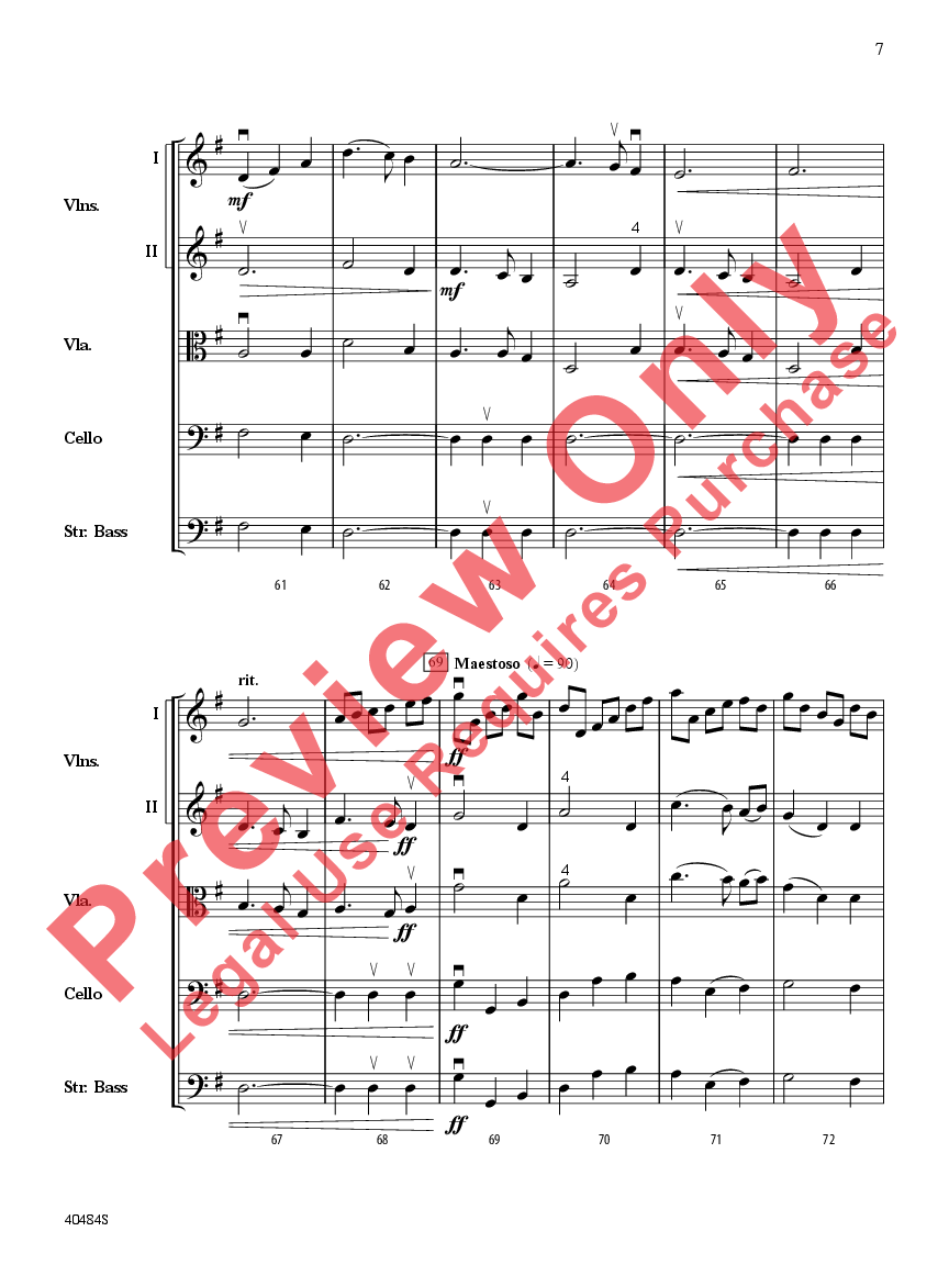 Stony Brook Waltz Score-P.O.P.