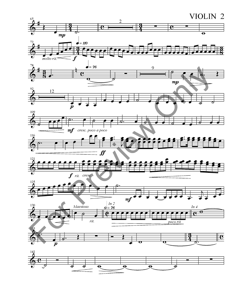 Wedding Mass Full Score with Orchestra Parts P.O.D.