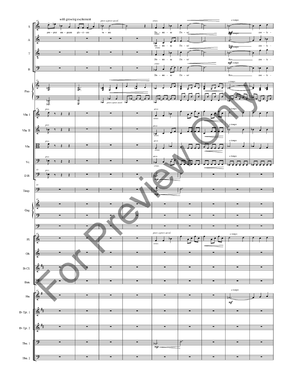 Wedding Mass Full Score with Orchestra Parts P.O.D.