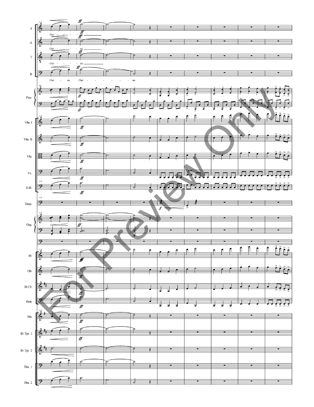 Wedding Mass Full Score with Orchestra Parts P.O.D.