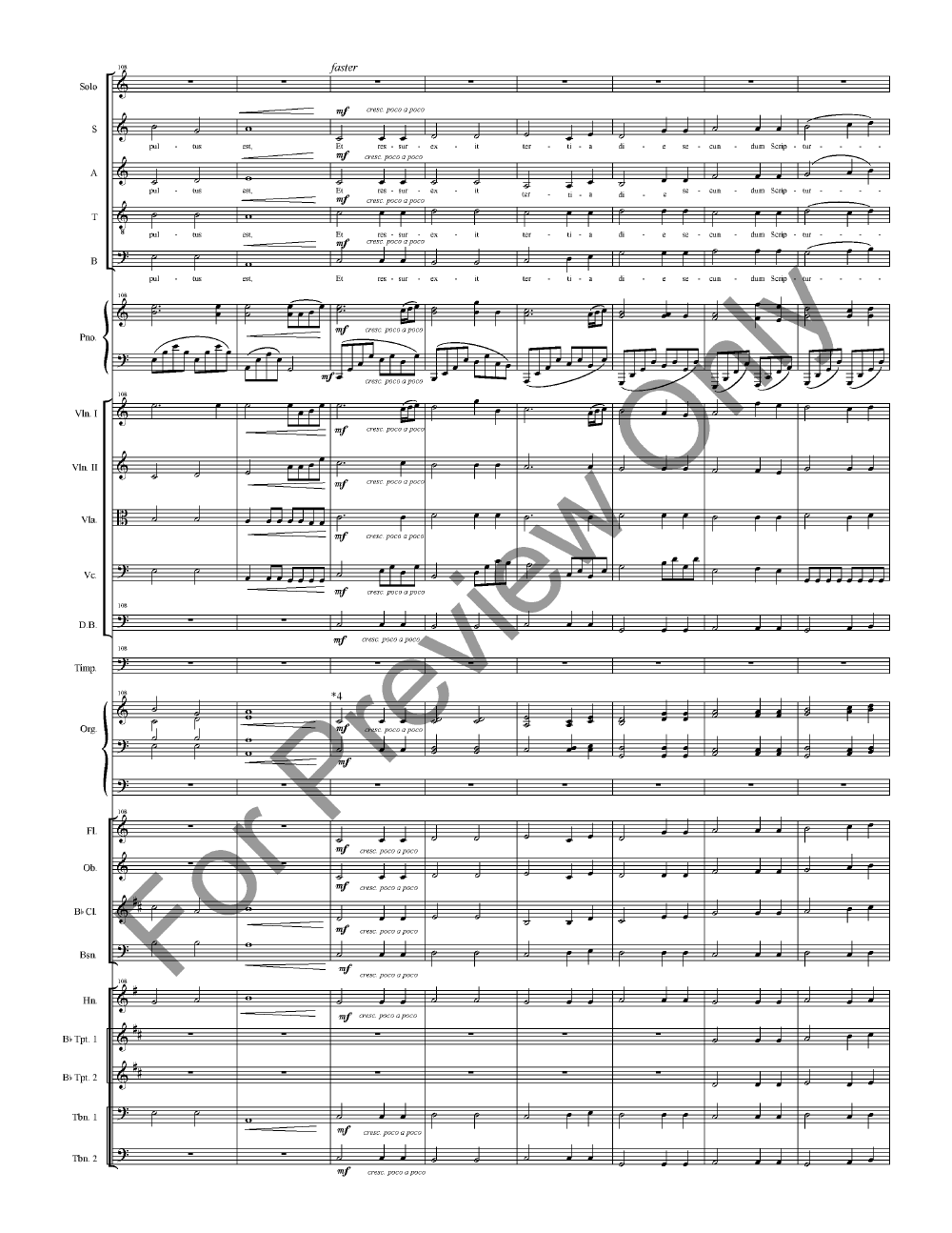 Wedding Mass Full Score with Orchestra Parts P.O.D.