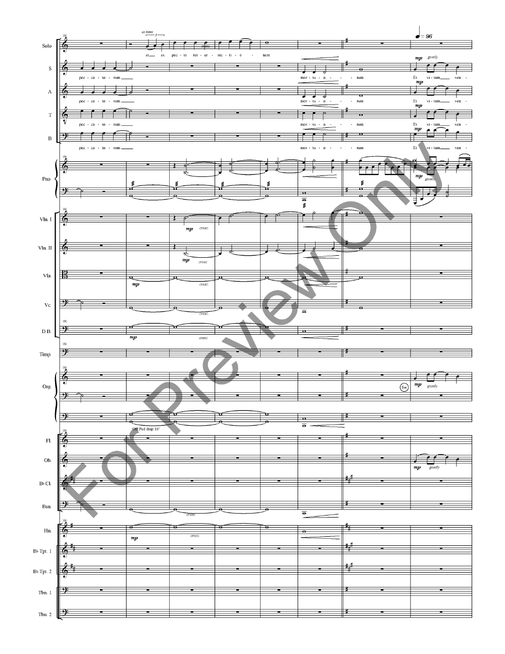 Wedding Mass Full Score with Orchestra Parts P.O.D.