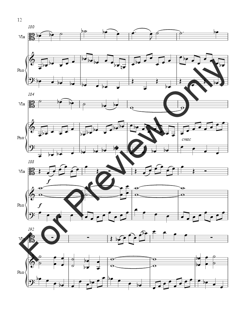 Sonata for Viola and Piano P.O.D.