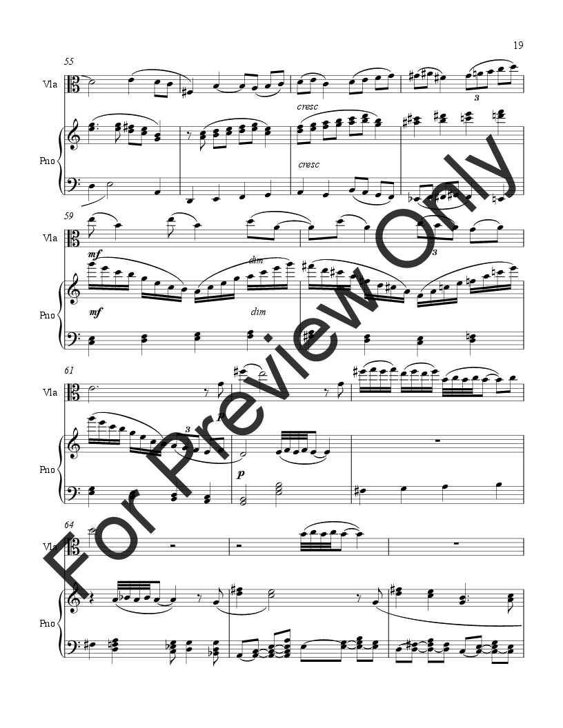 Sonata for Viola and Piano P.O.D.