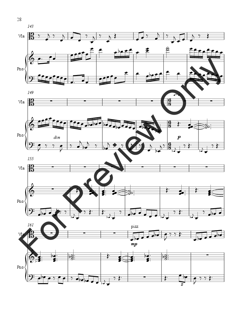 Sonata for Viola and Piano P.O.D.