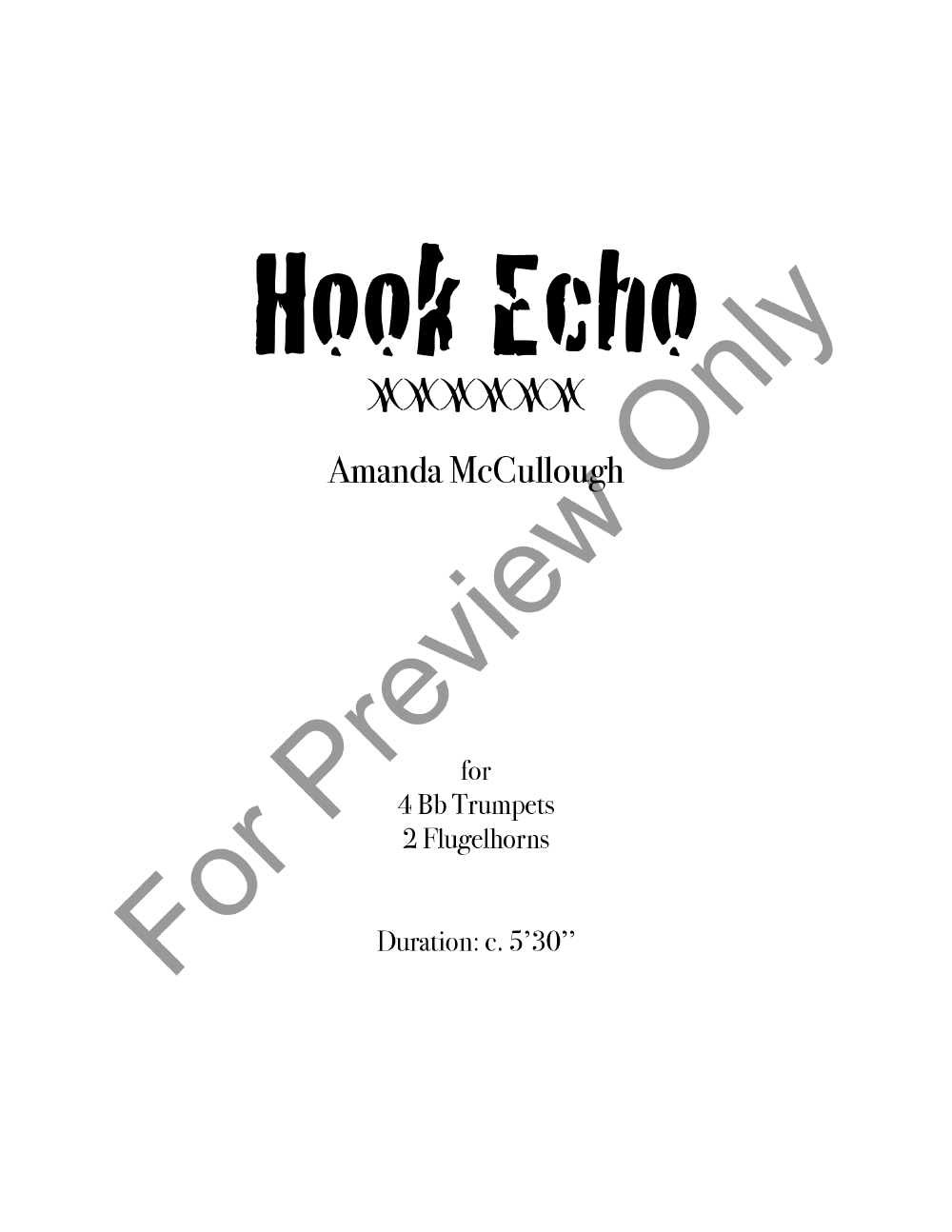 Hook Echo P.O.D.