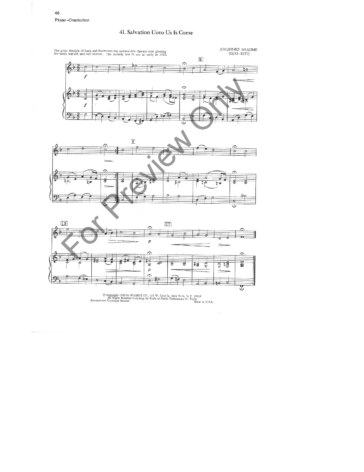 41 Chorales for Orchestra Piano/Conductor
