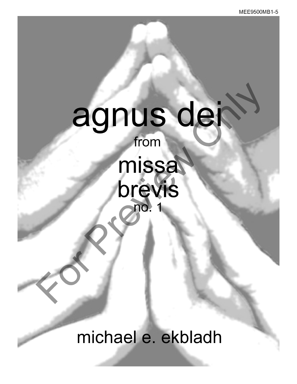 Agnus Dei from Missa Brevis No. 1 P.O.D.