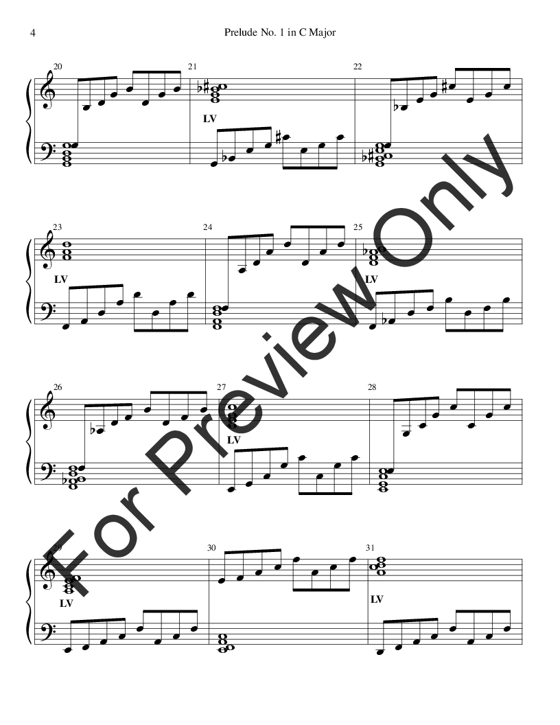 Prelude No. 1 in C Major P.O.D.