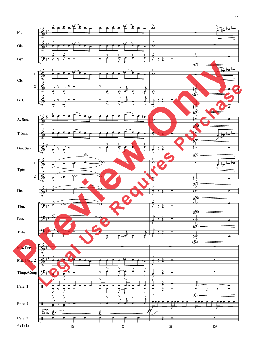 Prelude and Firestorm Score