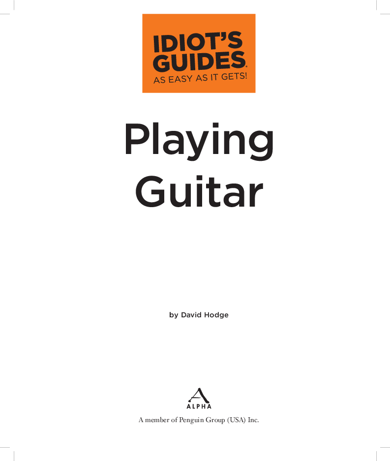 Idiot's Guides Playing Guitar Guitar Tab