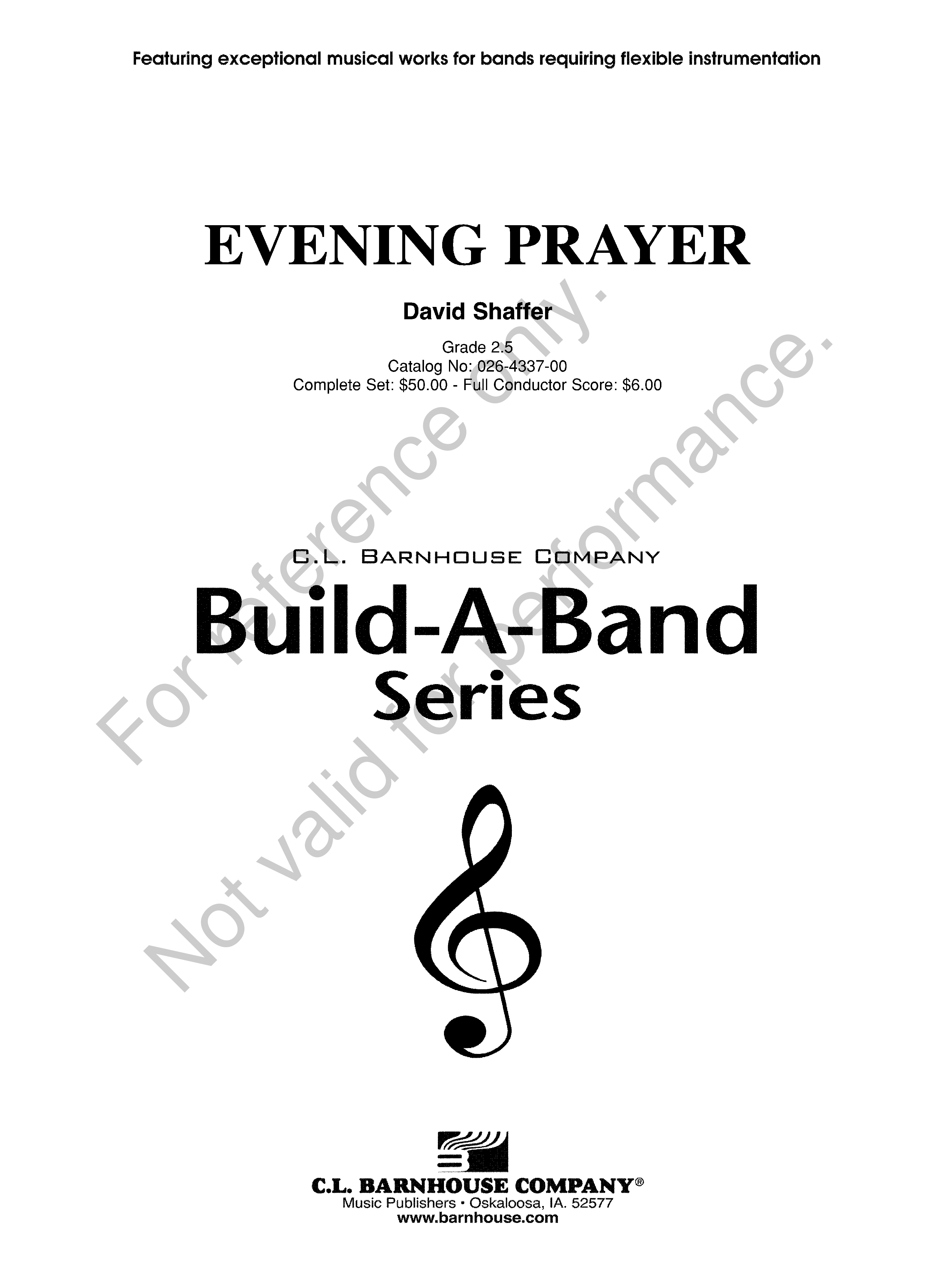 Evening Prayer Build-A-Band