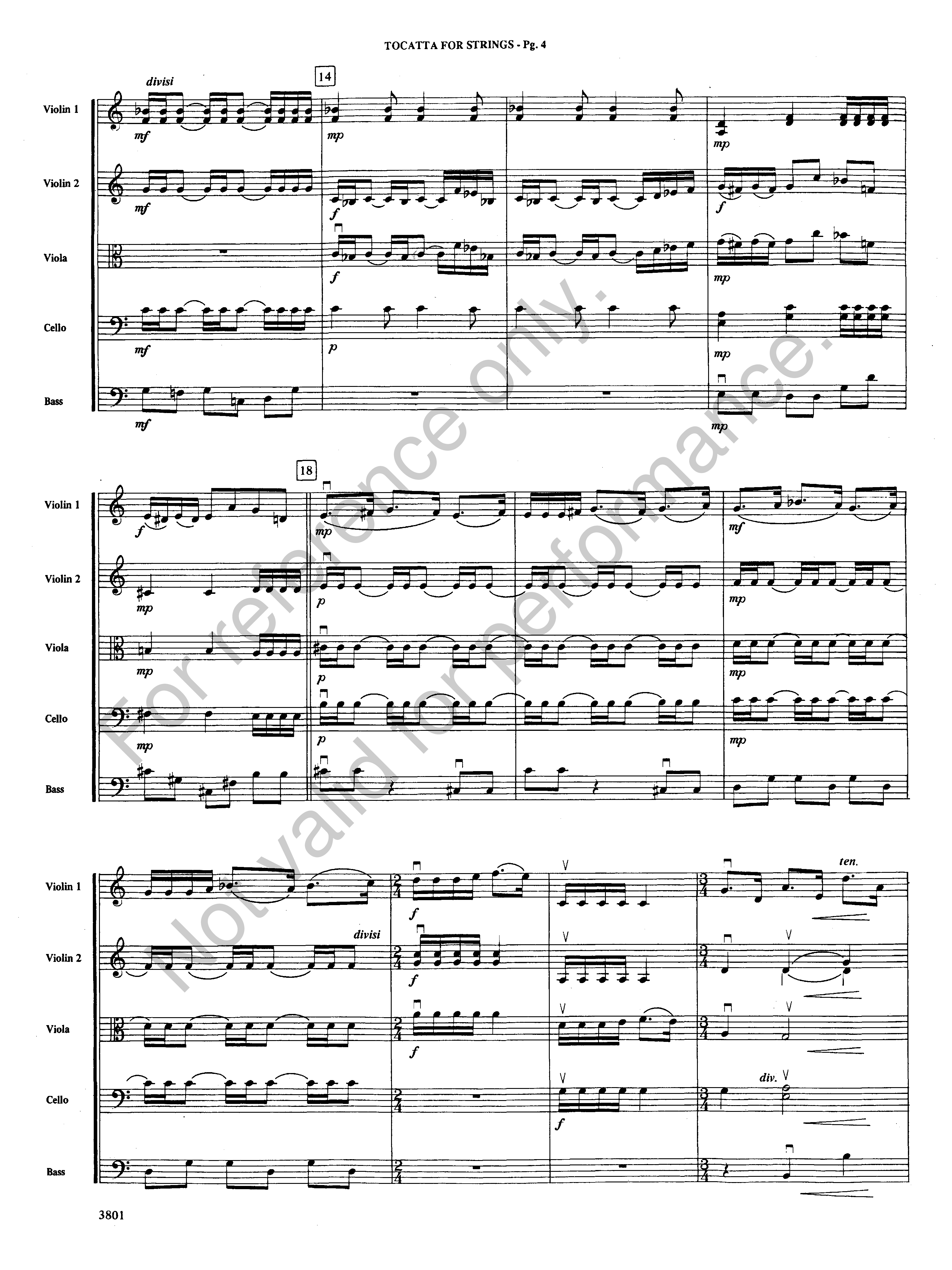 Toccata for Strings