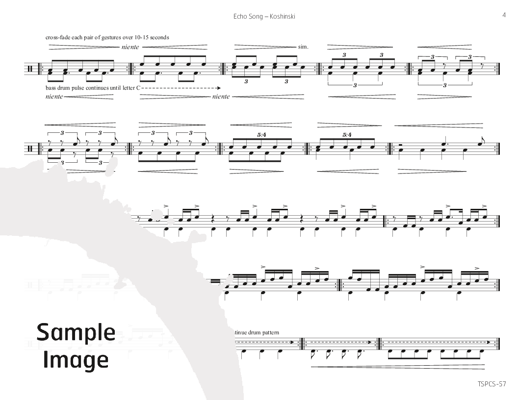 Echo Song Multi Percussion Solo, opt. Duet