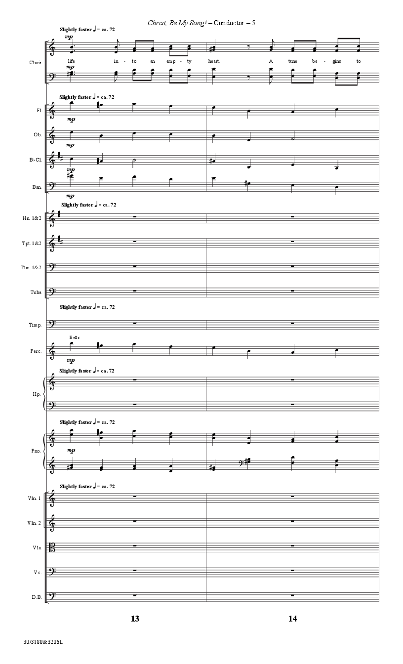 Christ Be My Song Orchestration