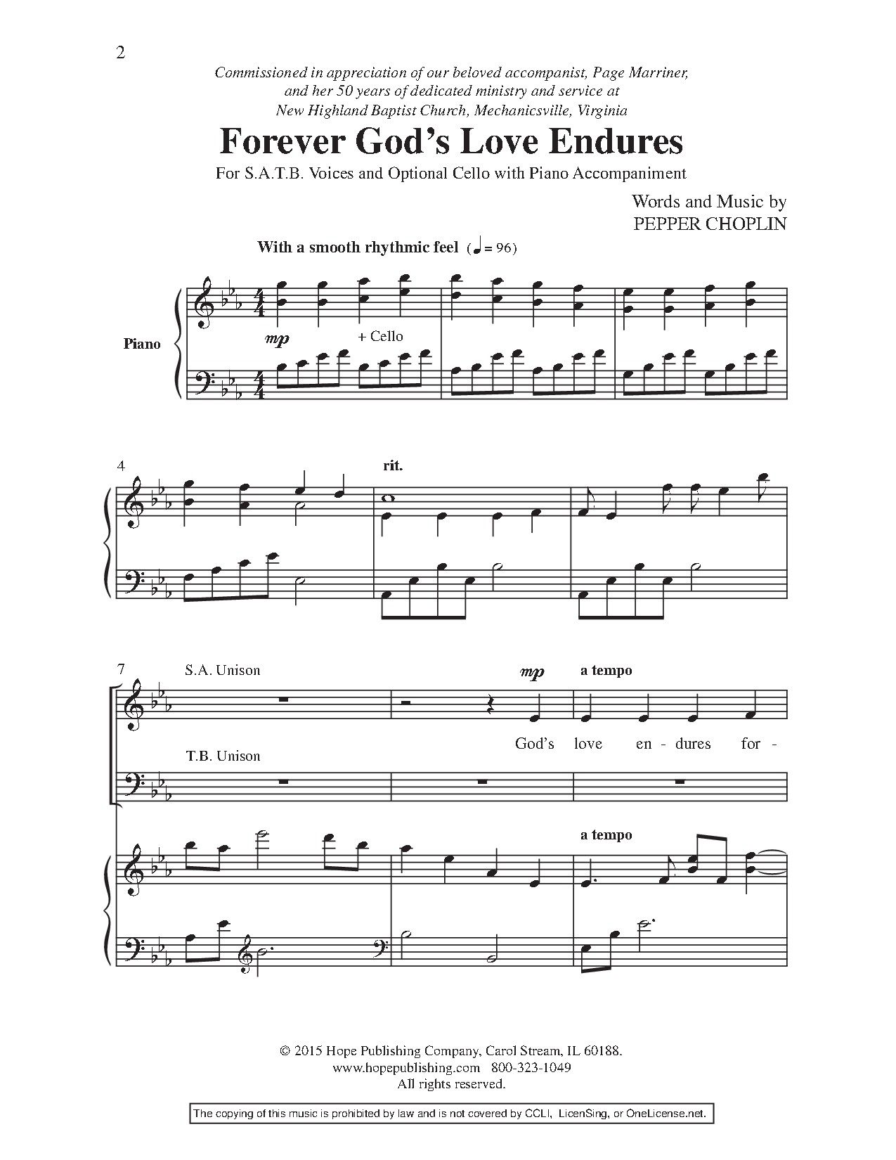 Forever God's Love Endures P.O.D.