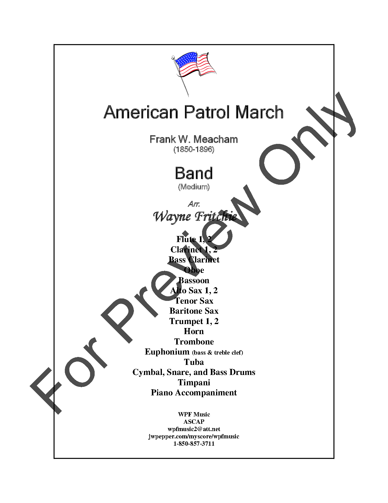 American Patrol March P.O.D.