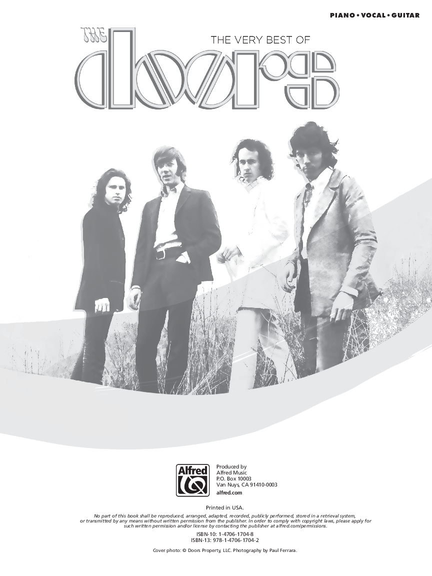 The Very Best of The Doors P/V/G - P.O.P.