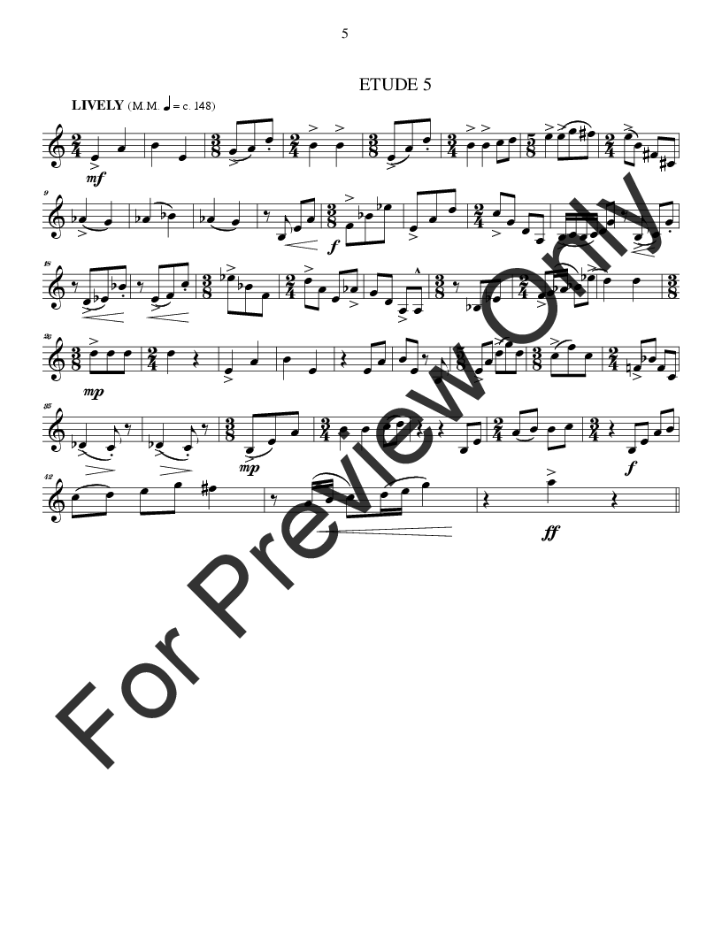 14 Etudes for French Horn P.O.D.