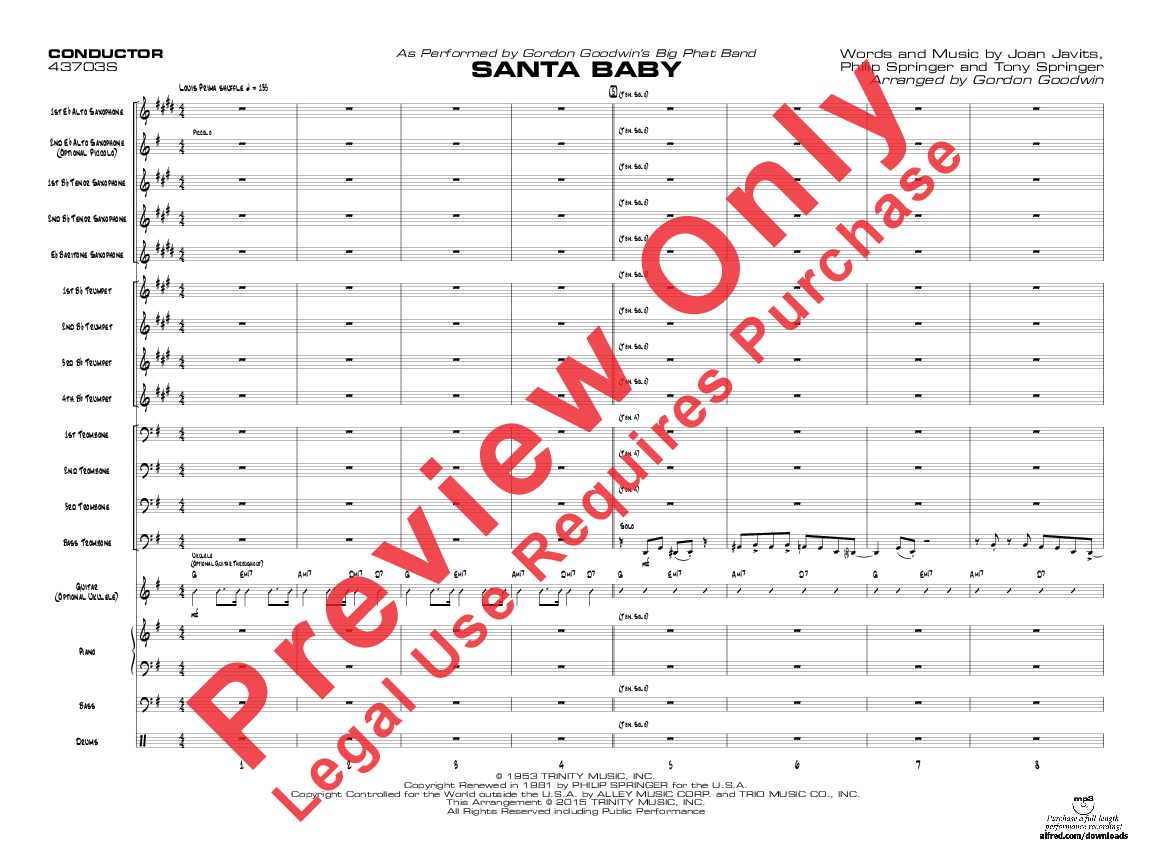 Santa Baby Score