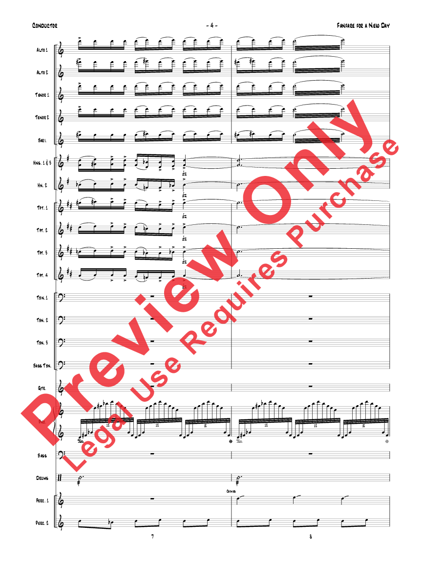 Fanfare for a New Day Score