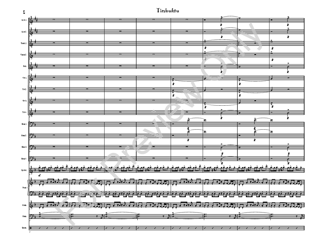 Timbuktu Jazz Ensemble P.O.D.