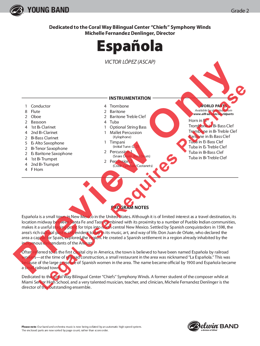 Espanola Score