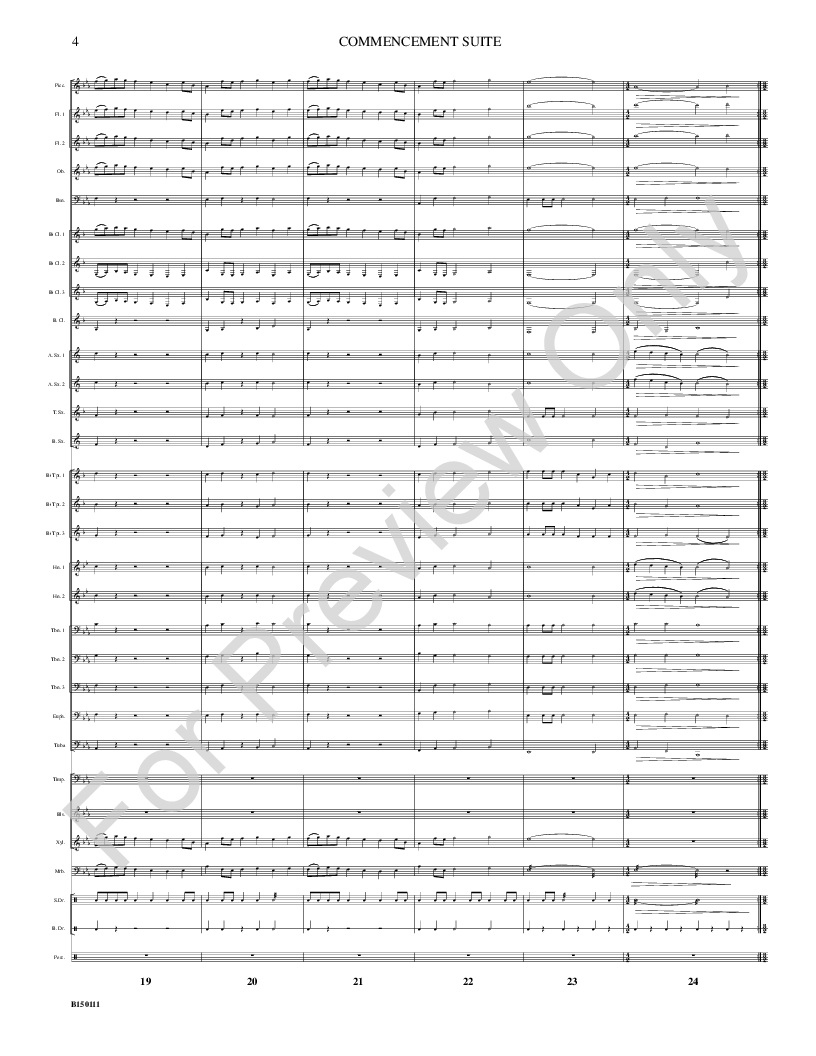 Commencement Suite Score