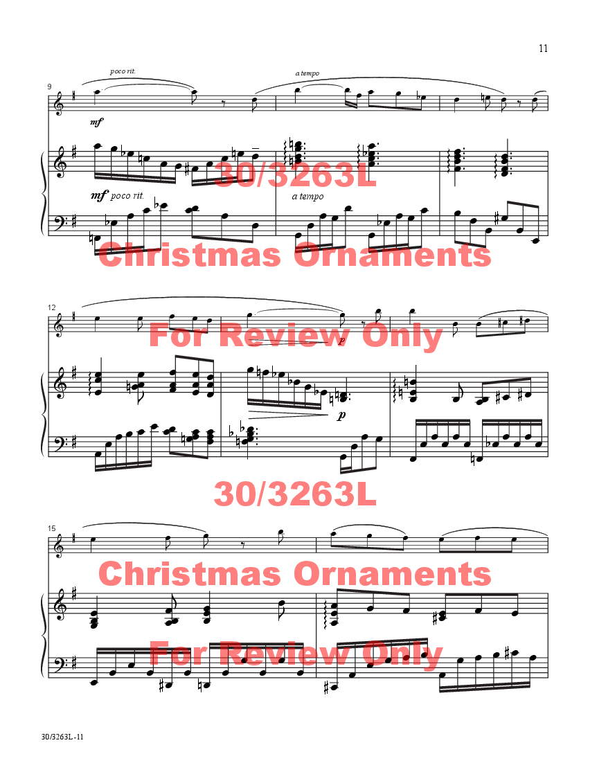 Christmas Ornaments Flute and Piano BK/CD and CD-ROM