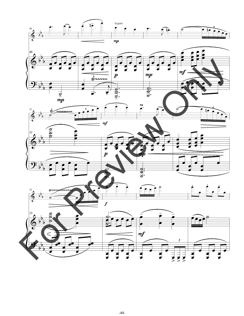 Sonata for Flute (Violin) and Piano P.O.D.